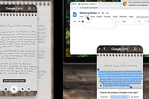 Google Lens更新程序,可将文本直接复制到计算机文件中