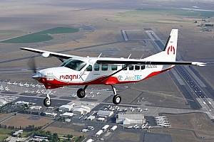 塞斯纳Grand Caravan 208B飞机被改装为电池供电的飞机