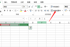 在Excel中怎么合并单元格