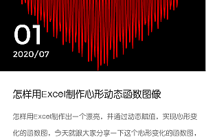 怎样用Excel制作心形动态函数图像