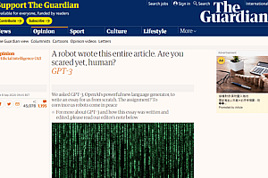 英国卫报使用AI撰写文章称“不会消灭人类”
