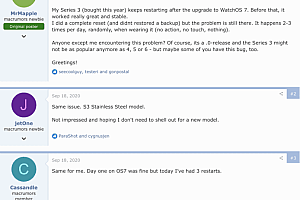 Apple Watch Series 3 升级watchOS 7后bug不断