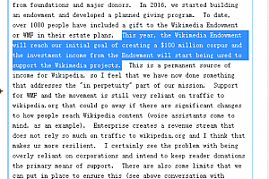 外媒:维基百科财政不吃紧,资深人士批评维基百科装穷骗捐款