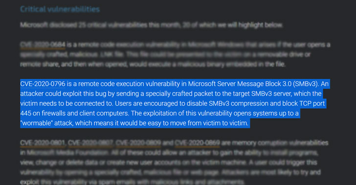 Windows SMBv3缺陷