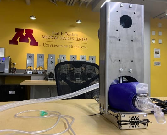明尼苏达大学成功开发了自己的呼吸机