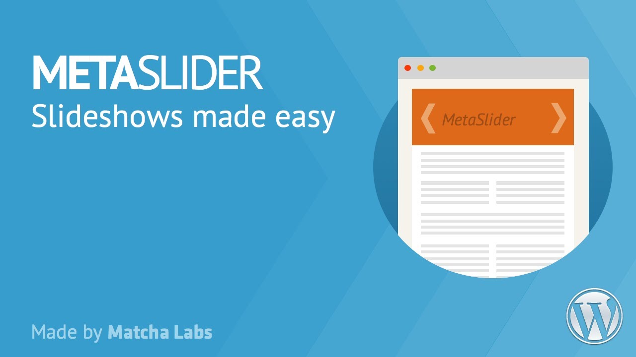 WordPress幻灯片插件：Meta Slider 用法
