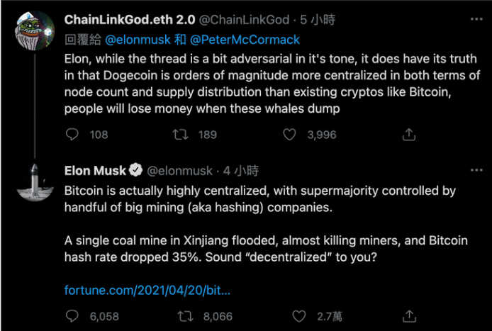 网传特斯拉抛售比特币，理由：不环保且中心化
